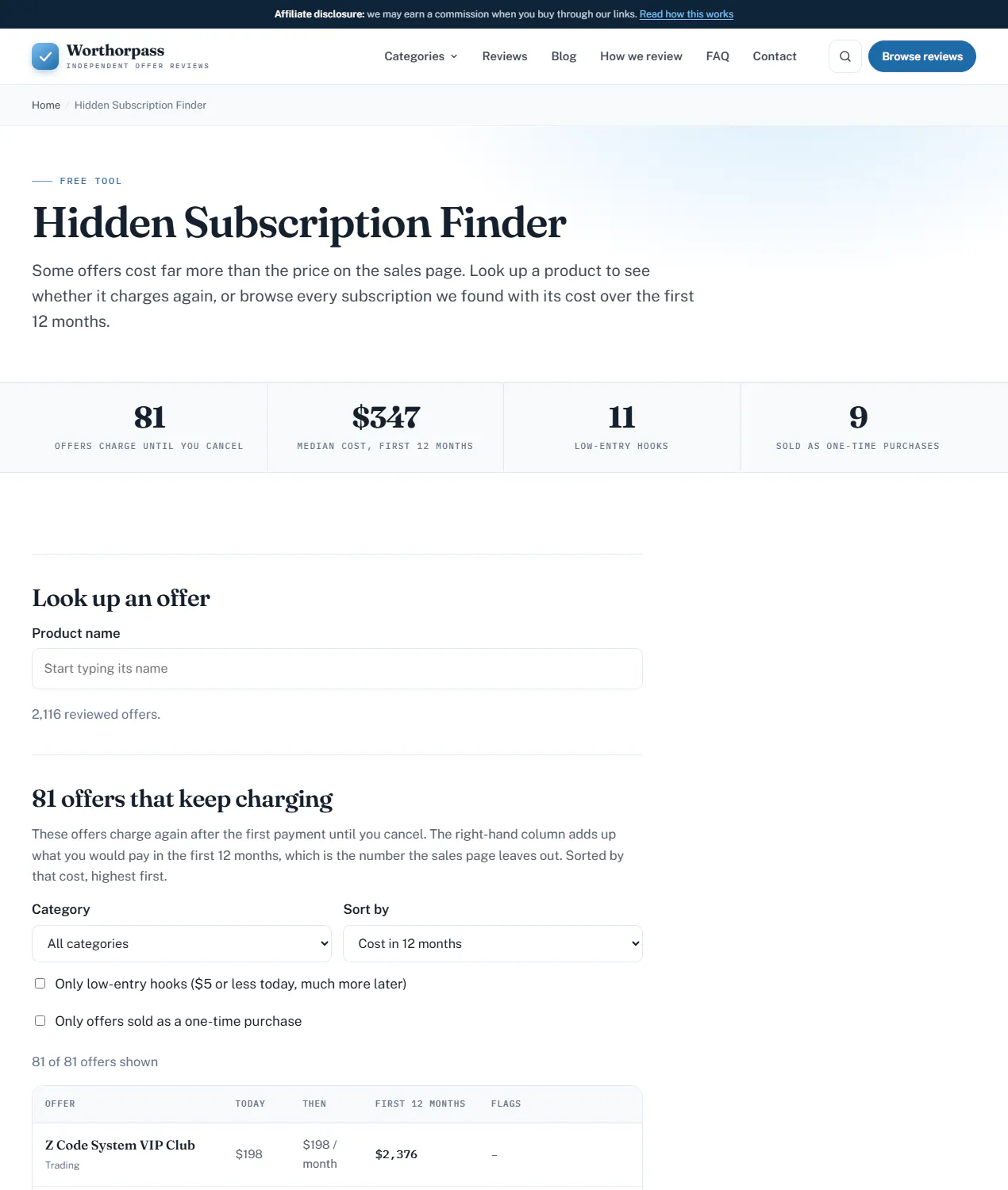 Hidden Subscription Finder gallery image