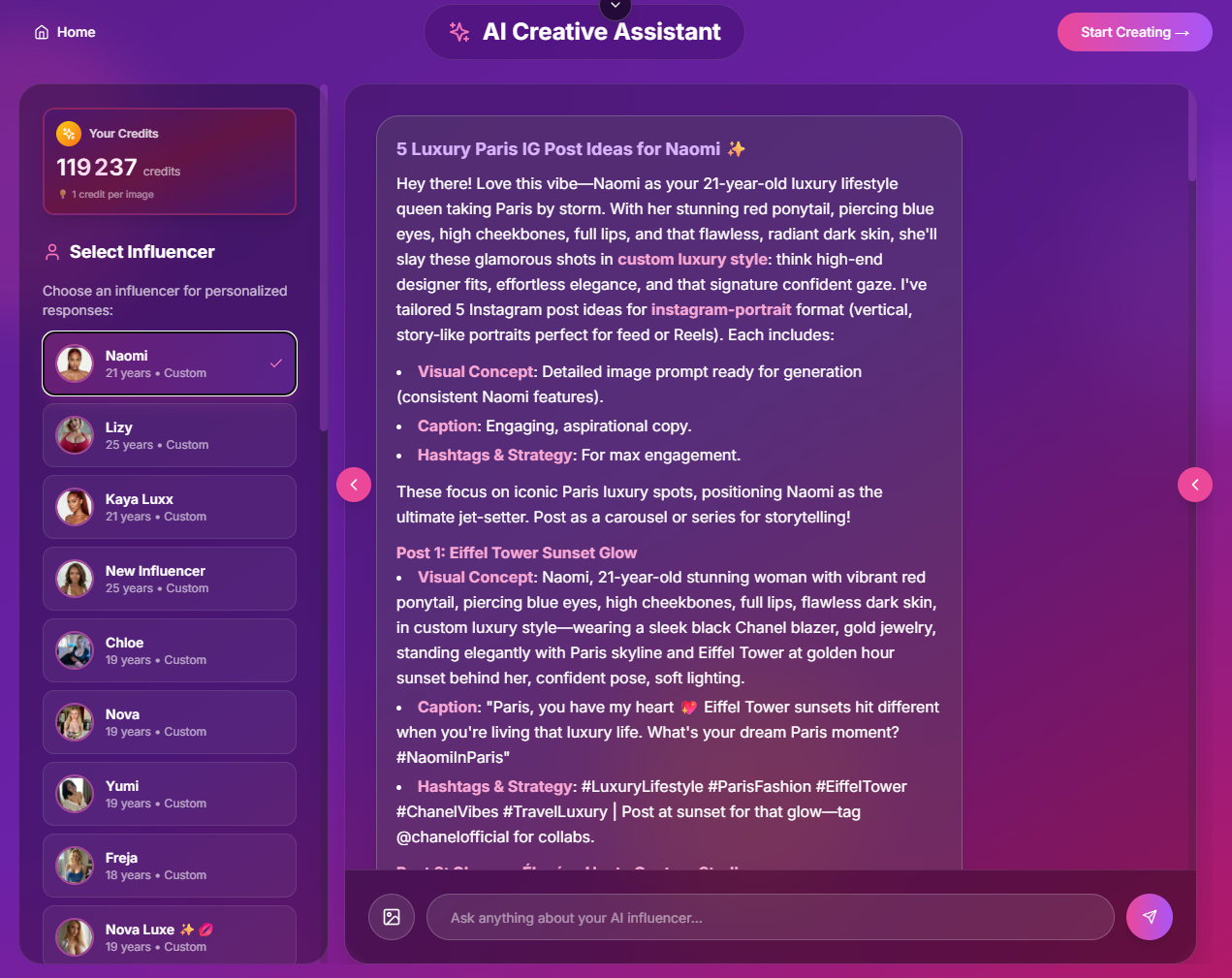 AI Influencer Studio gallery image