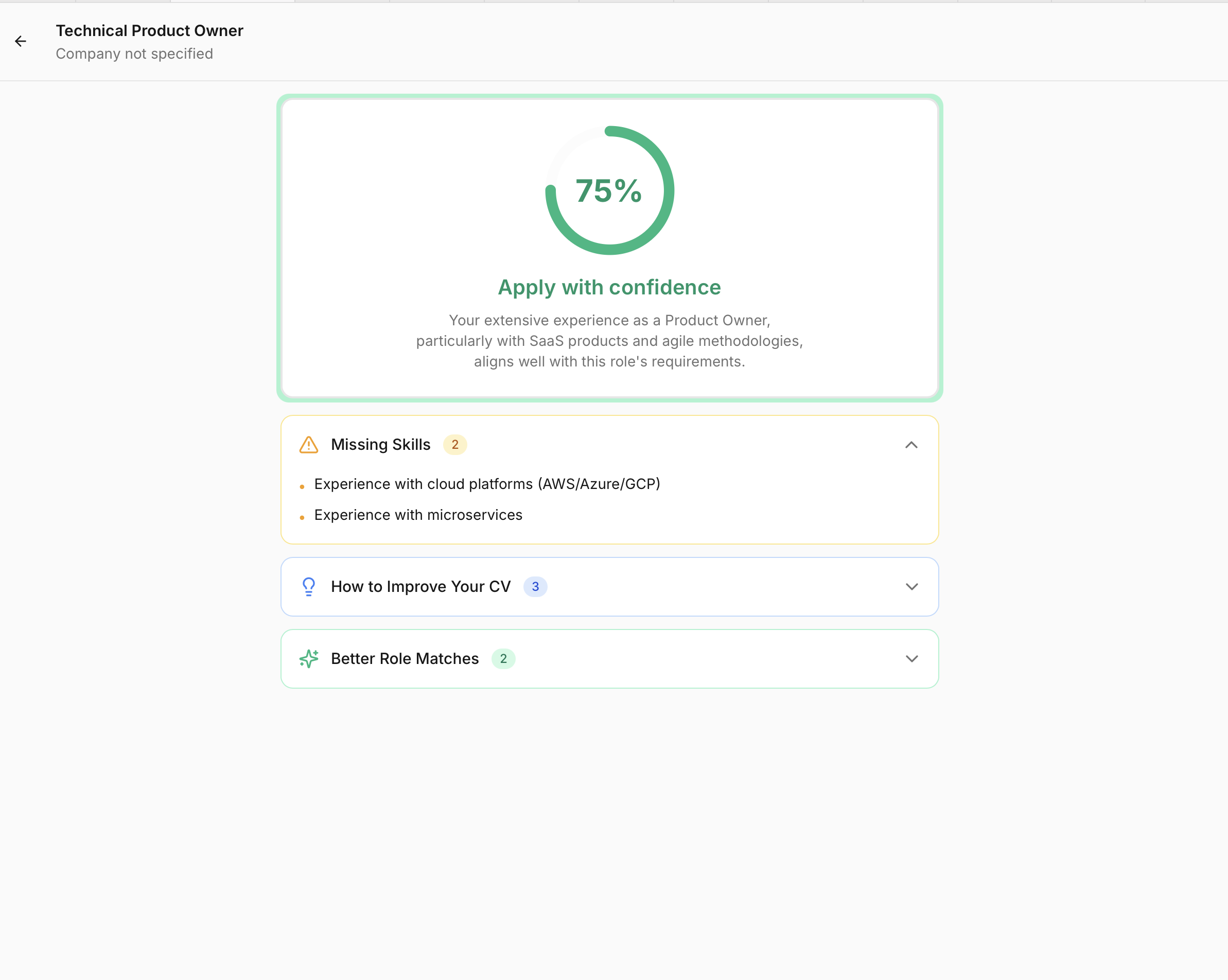 Apply or Not - Screenshot 3 showing product features and functionality