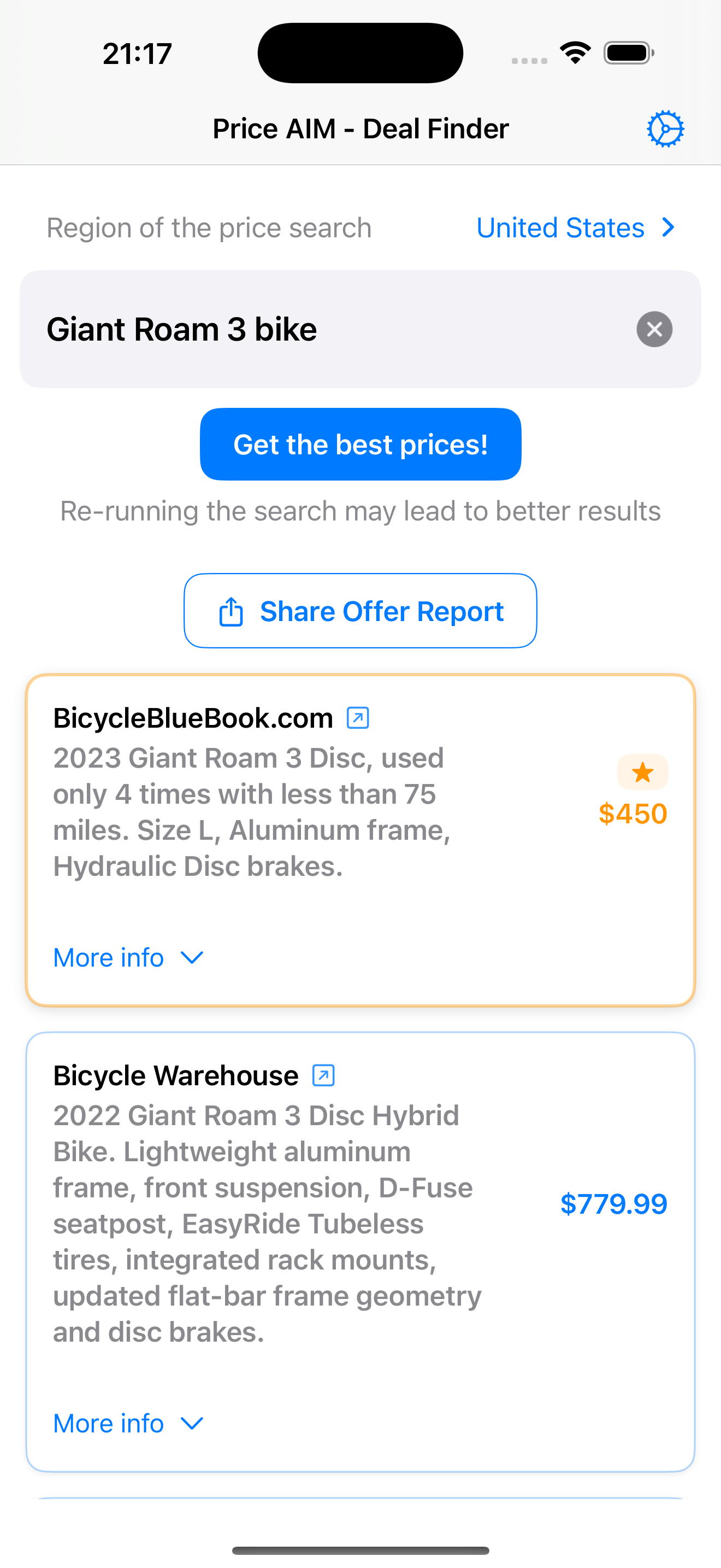 Mídia 7 de Price Aim - Melhor Oferta Finder com AI - O aplicativo iOS que muda a maneira como as pessoas compram e compram online