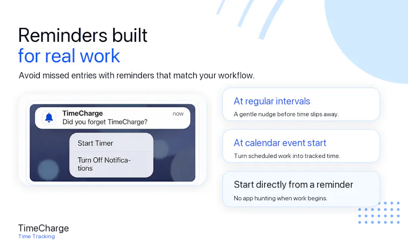 TimeCharge screenshot 2