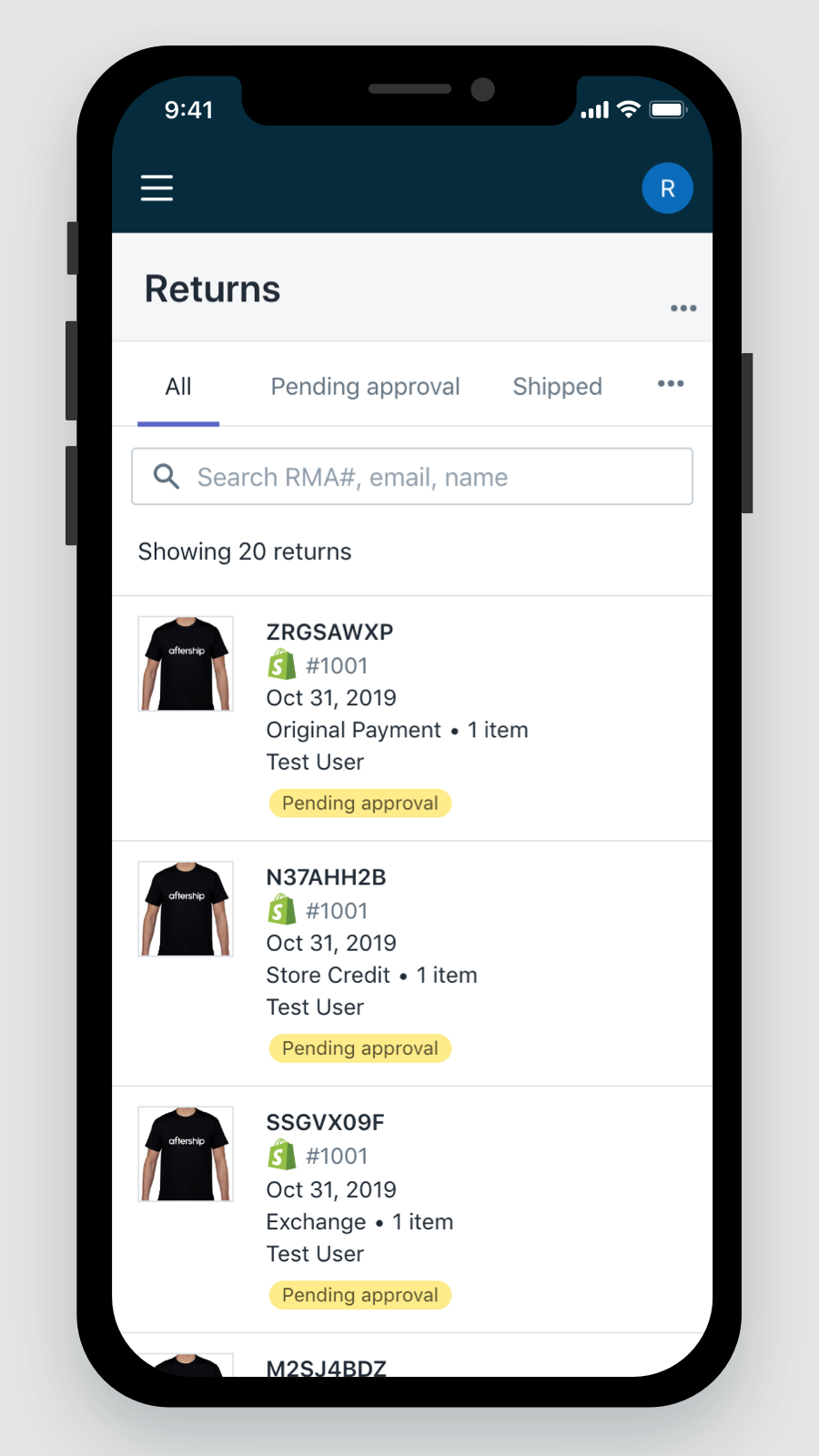 AfterShip Returns Center gallery image