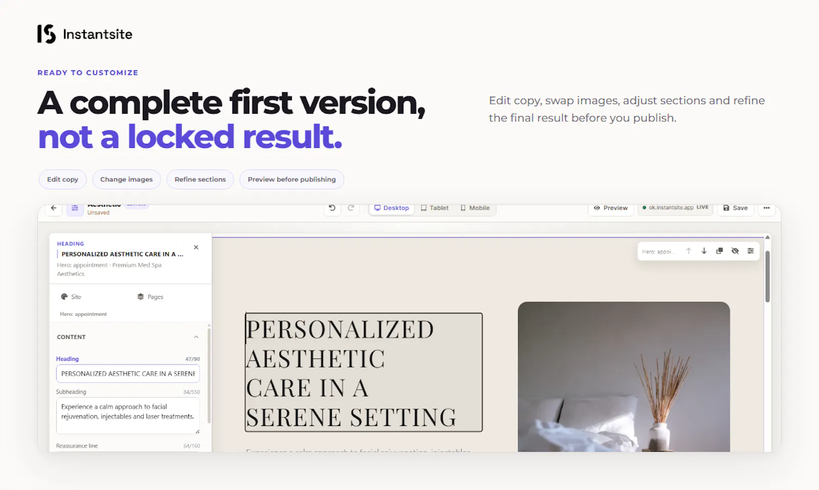 Instantsite V1 screenshot 4