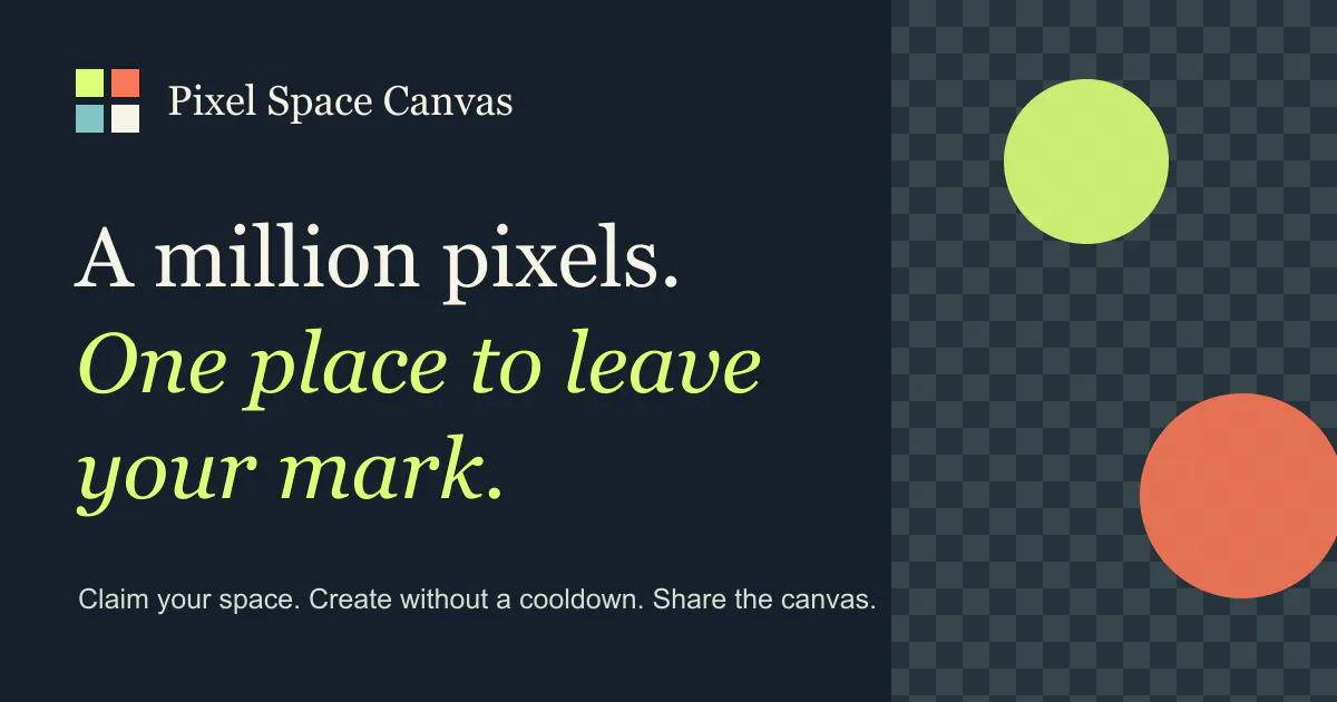 Pixel Space Canvas gallery image