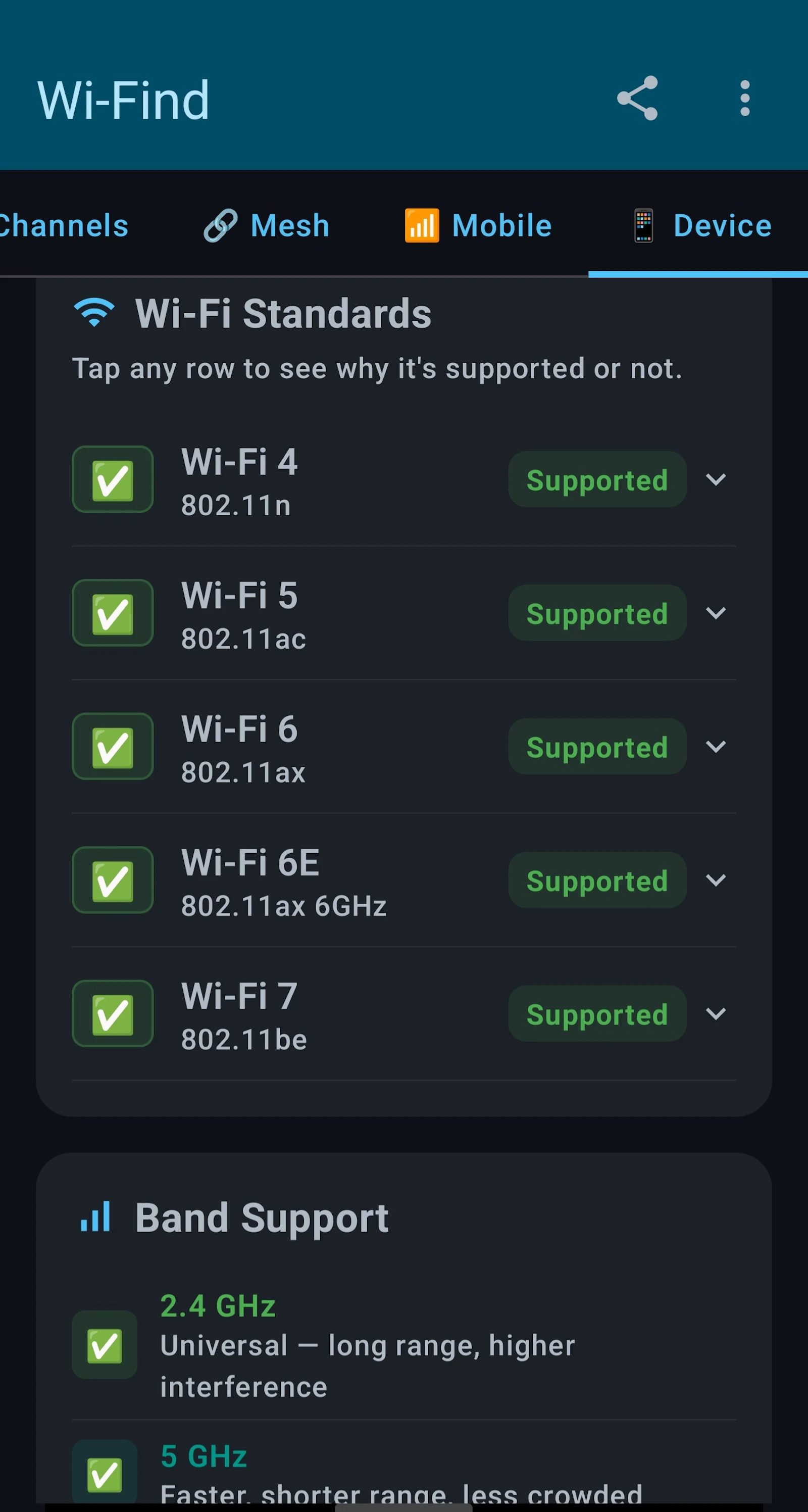 Wi-Find:Wifi & Mobile Analyzer  screenshot 3