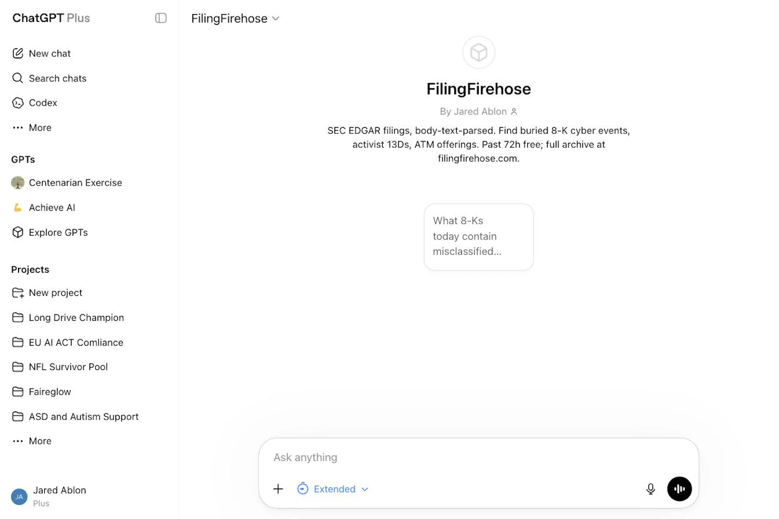 FilingFirehose screenshot 3