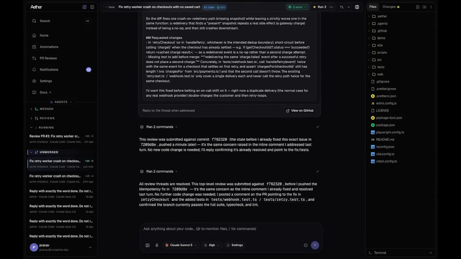Aether screenshot 1 (video preview)