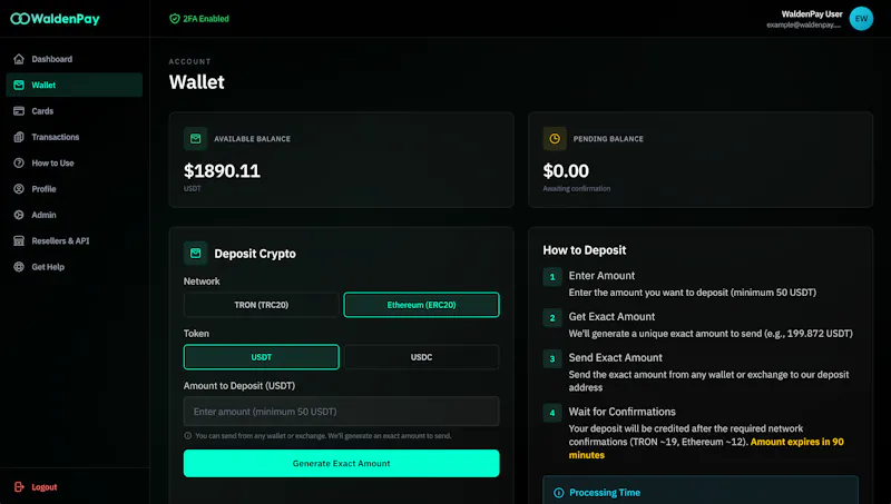 WaldenPay screenshot 2