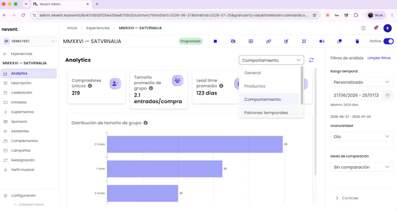 Nevent screenshot 2
