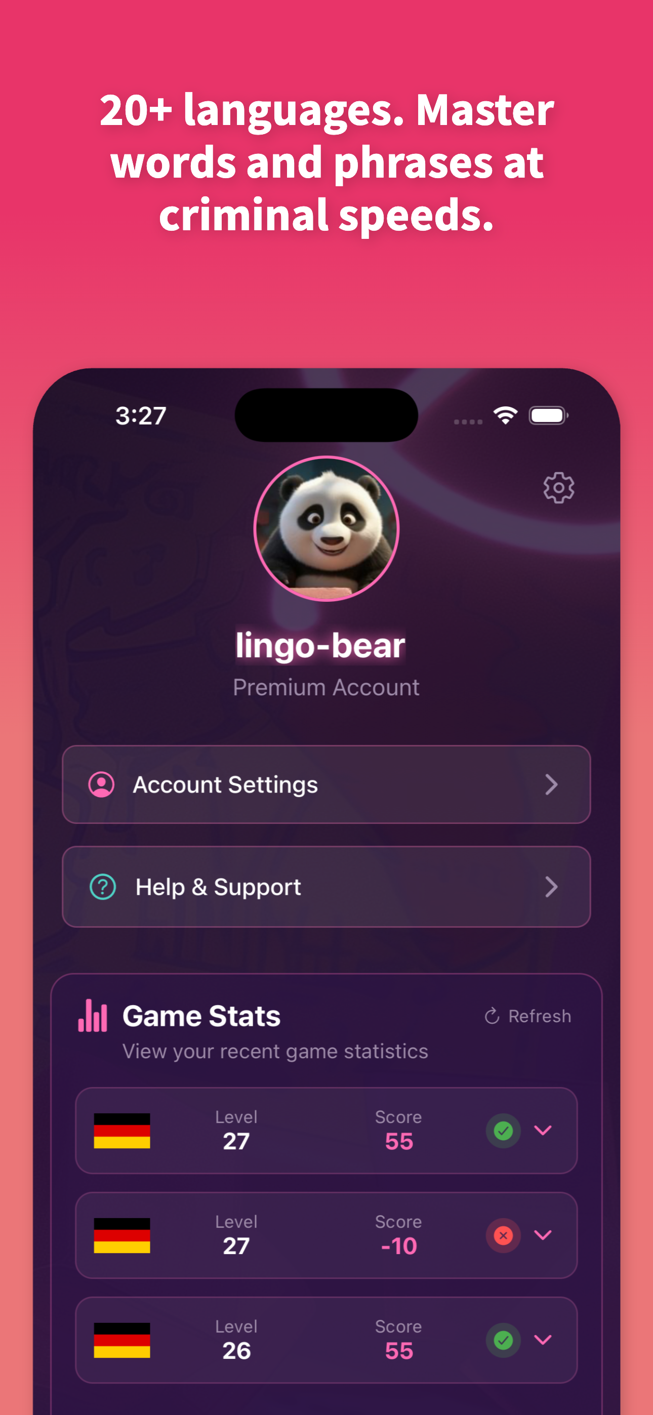 Lingocrush - Juego de encuentro de idioma para aprendizaje rápido y divertido media 6