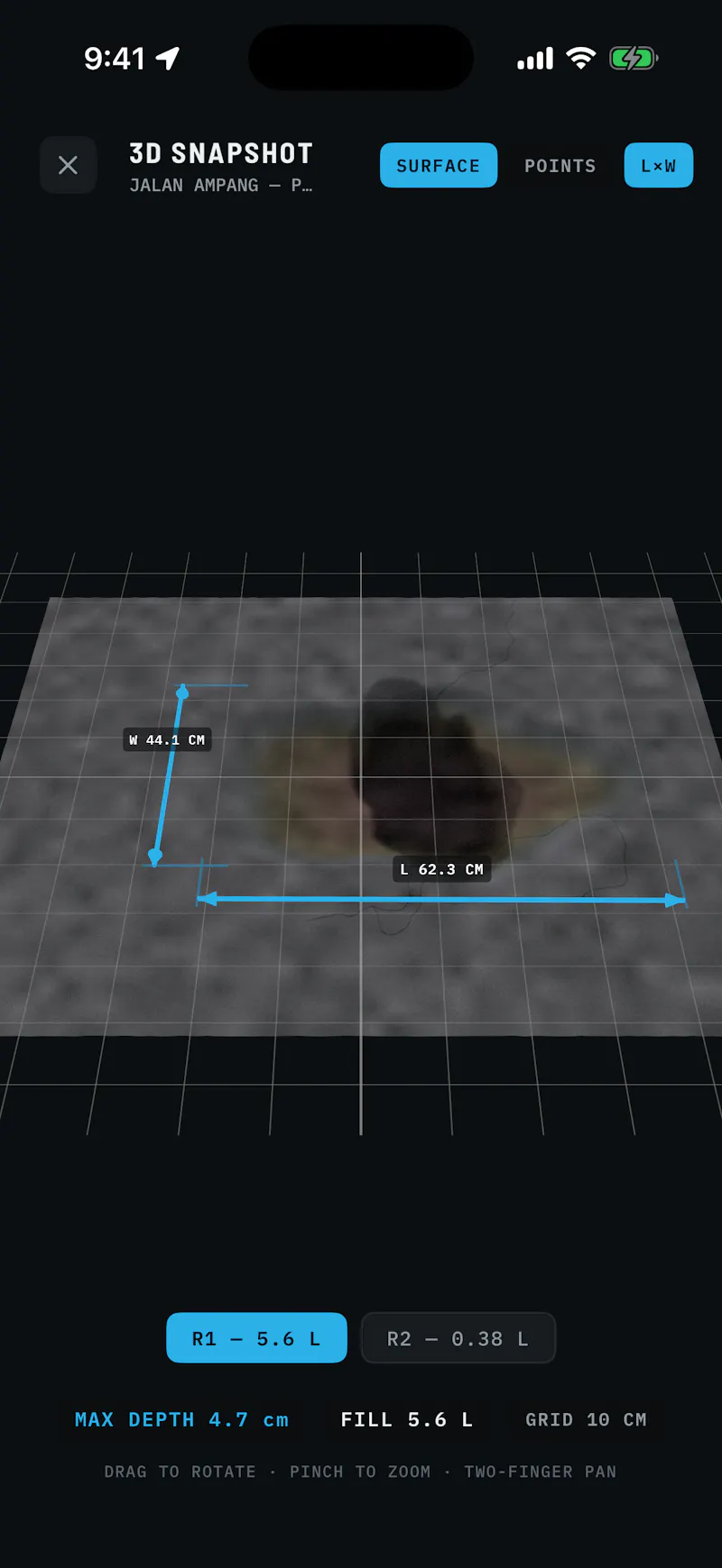 PotholeScan screenshot 1