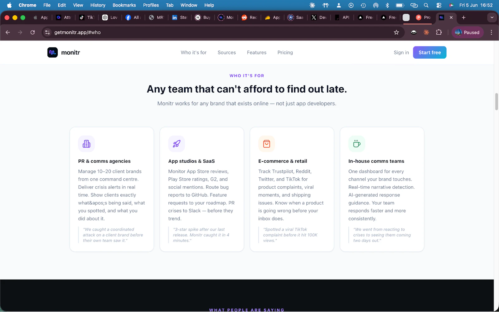Monitr:Brand Monitoring SaaS Platform screenshot 2