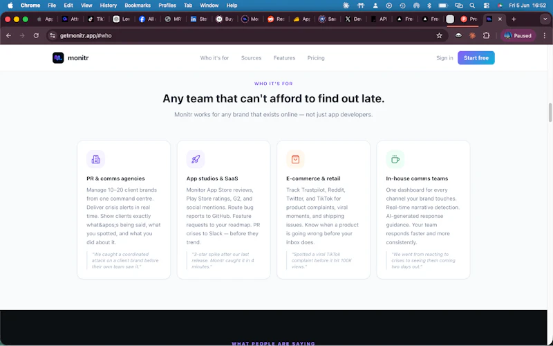 Monitr:Brand Monitoring SaaS Platform screenshot 2