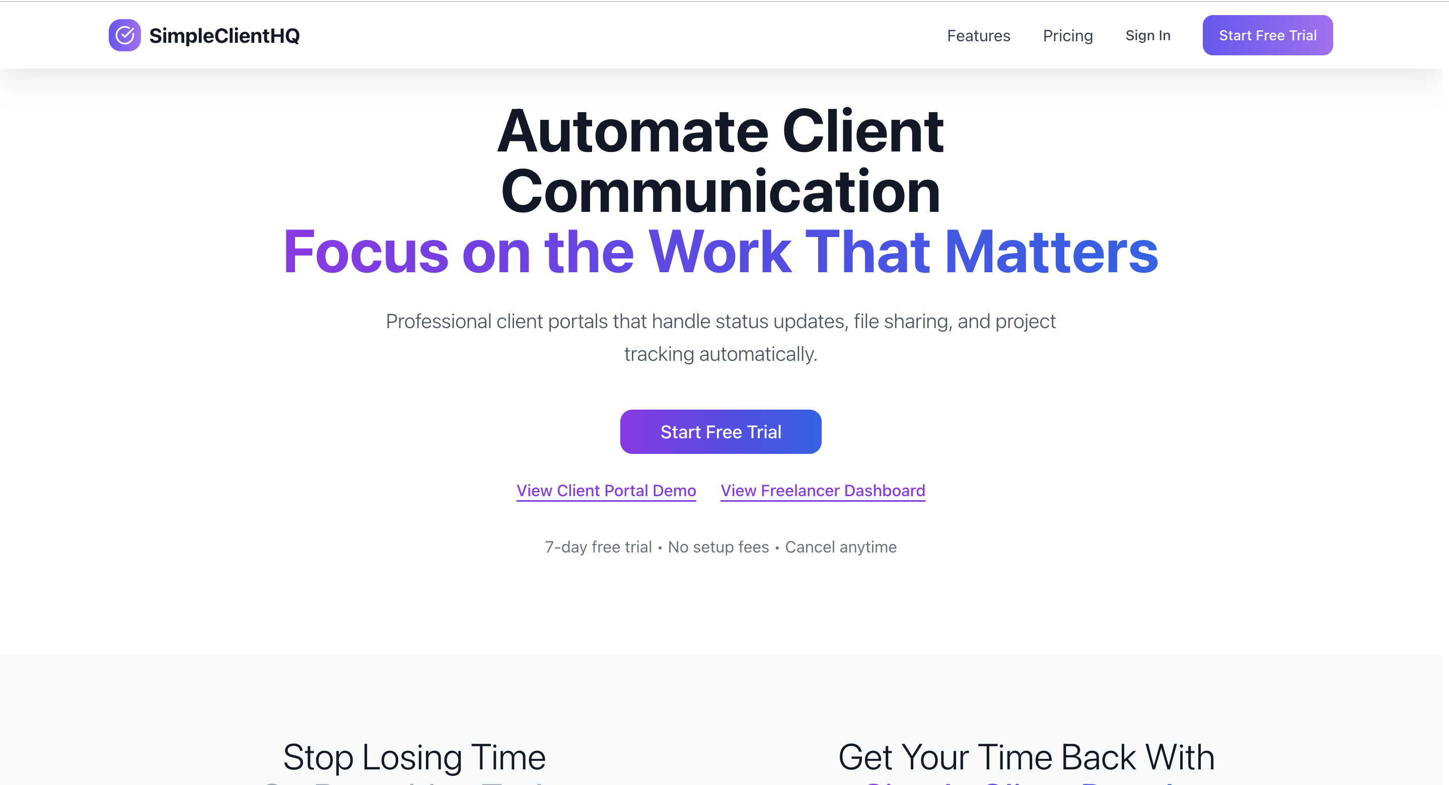 SimpleClienthq - Automatice la comunicación del cliente y las actualizaciones de proyectos con facilidad. media 3