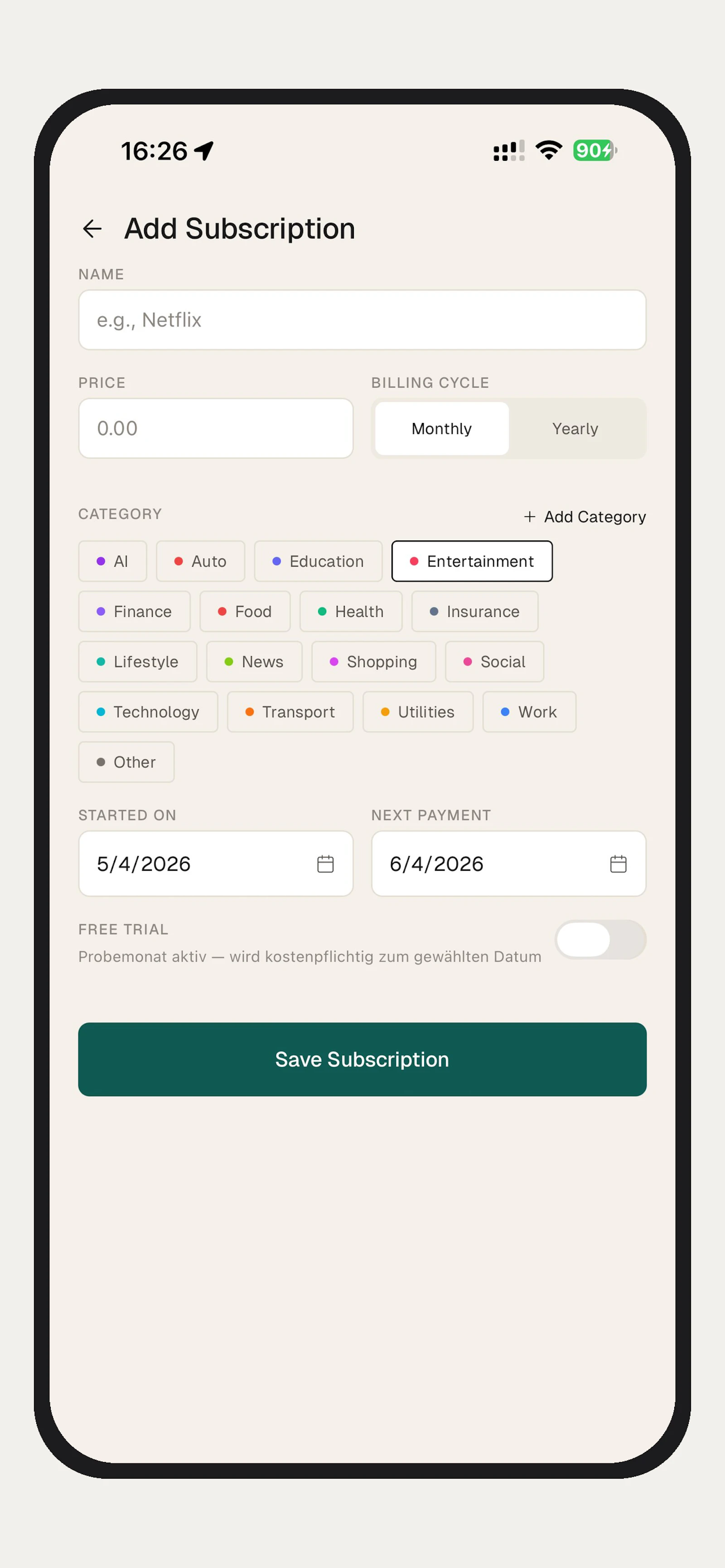 SubWarden screenshot 2