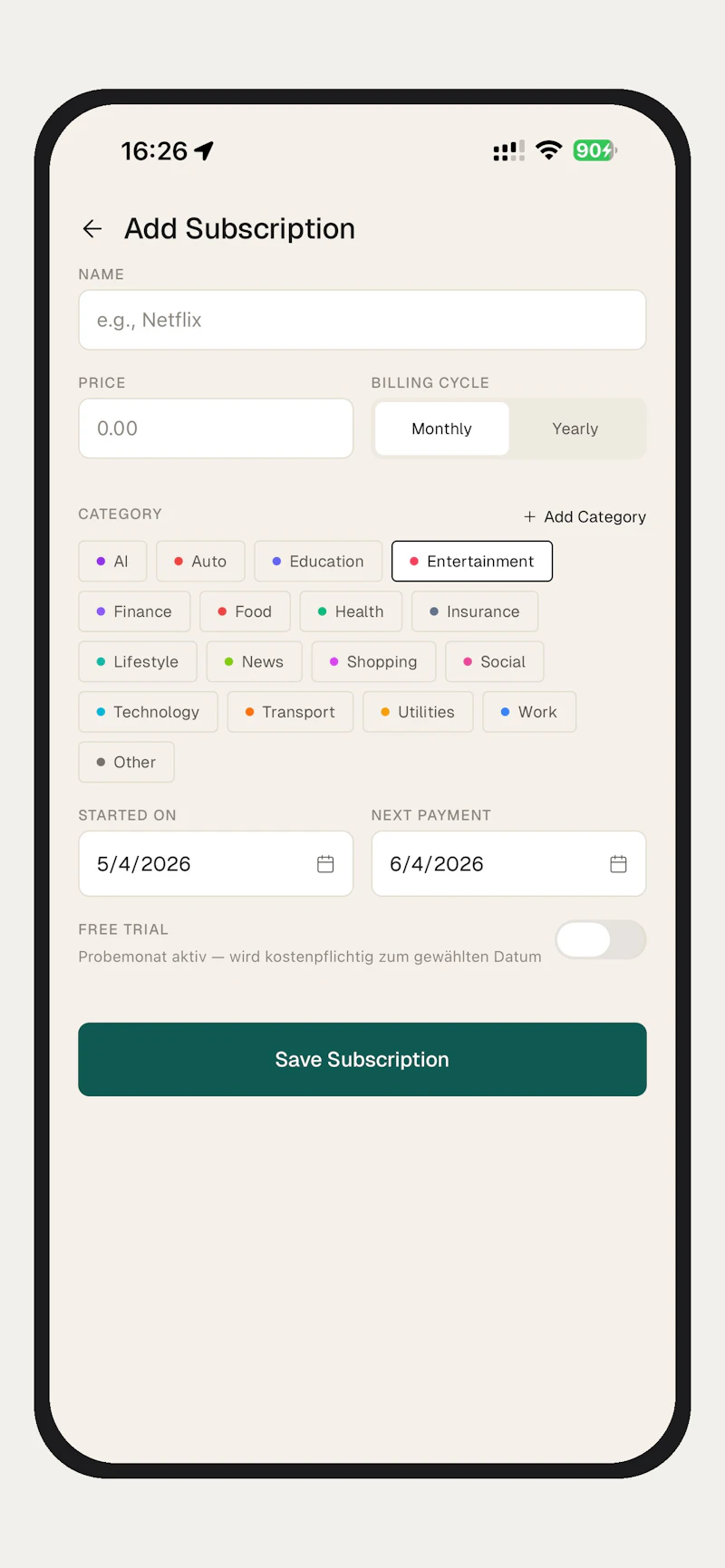 SubWarden screenshot 2