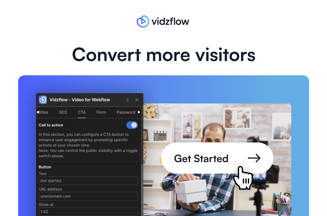 Vidzflow 2.0 - The complete video platform for Webflow Medien 3