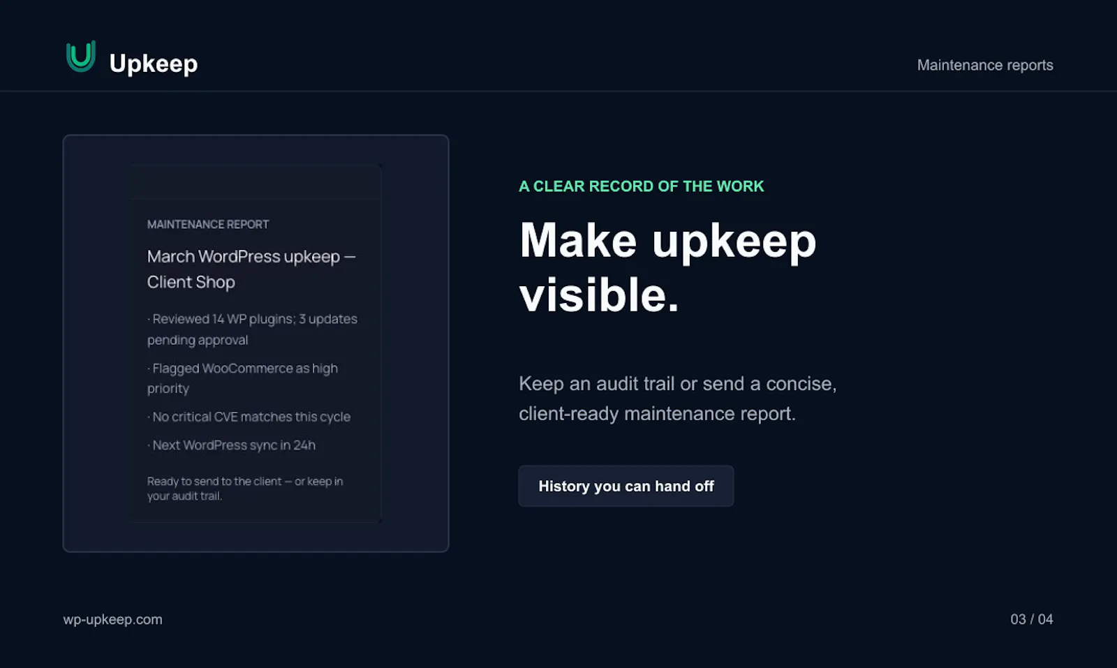 Upkeep screenshot 3