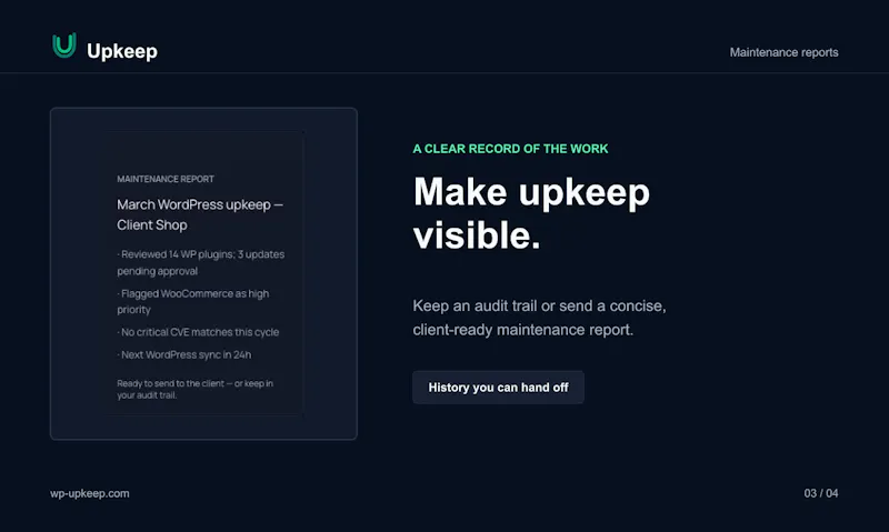 Upkeep screenshot 3
