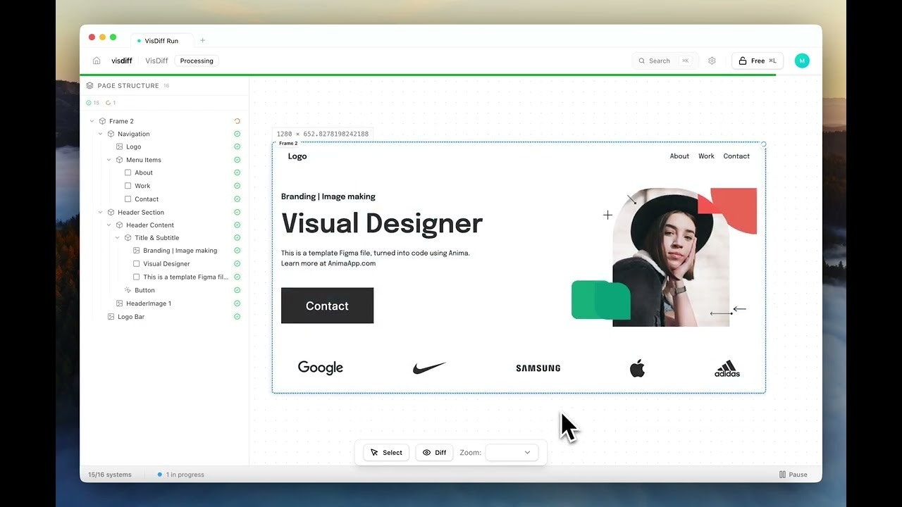 Visdiff gallery image