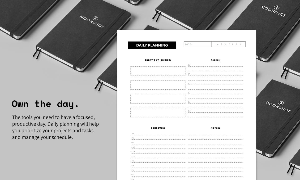 The Moonshot Productivity Planner gallery image