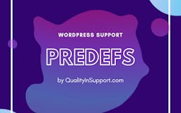 WordPress Customer Support Predefs media 1
