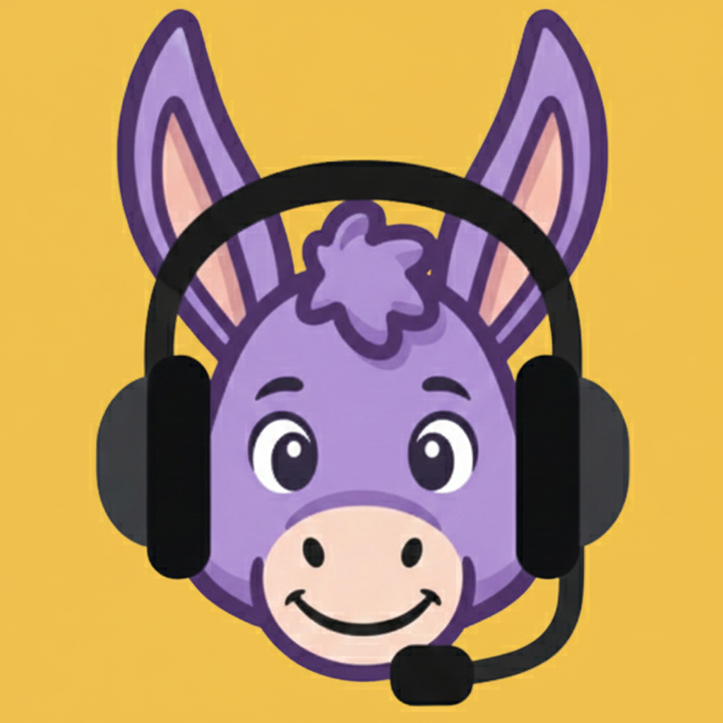 Donkey Support - Product Hunt launch logo and brand identity