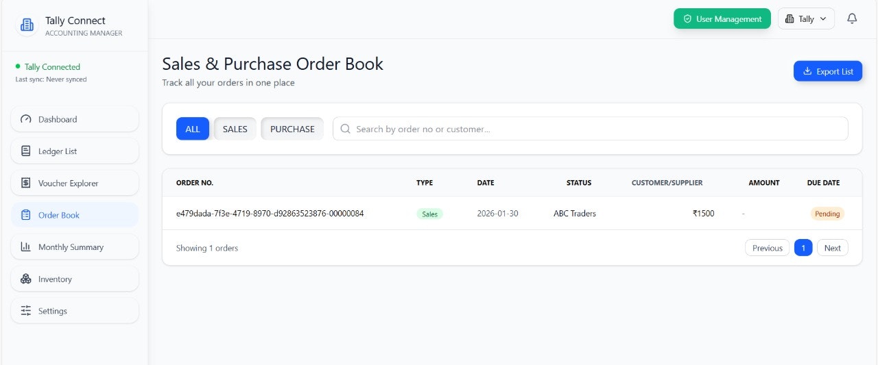 Tally Connect media 20