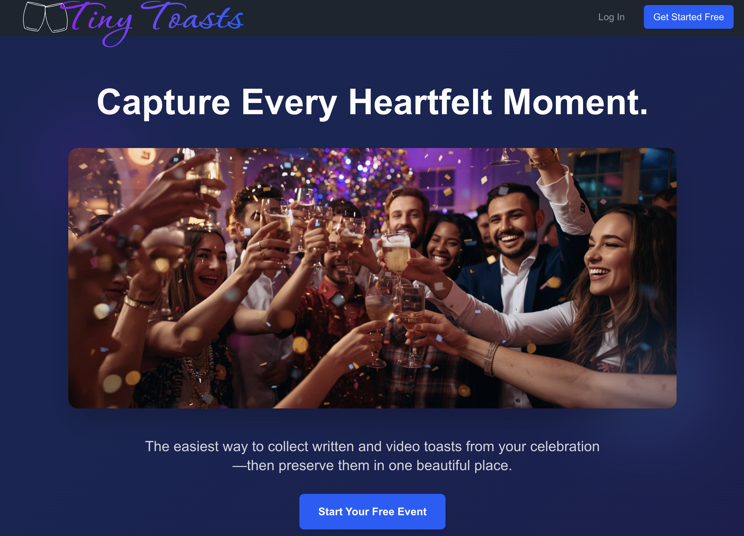 Tiny Toasts - Main product screenshot demonstrating key features and user interface