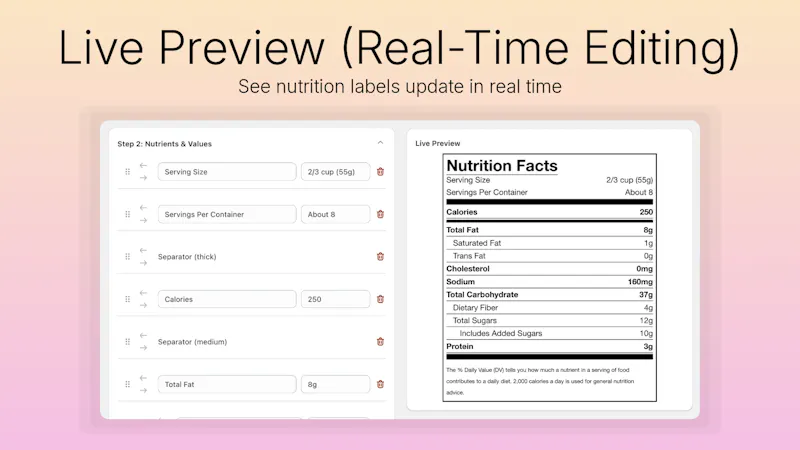 KL ‑ Nutrition Facts Label screenshot 3