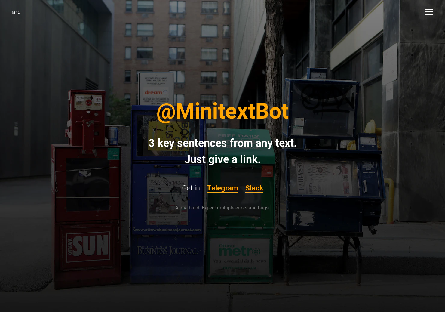 Minitext bot