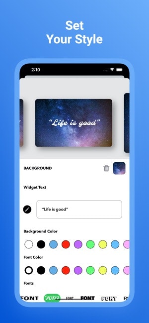 Widgapp gallery image