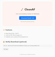 CleanAF β Desktop Cleaner for Windows gallery image