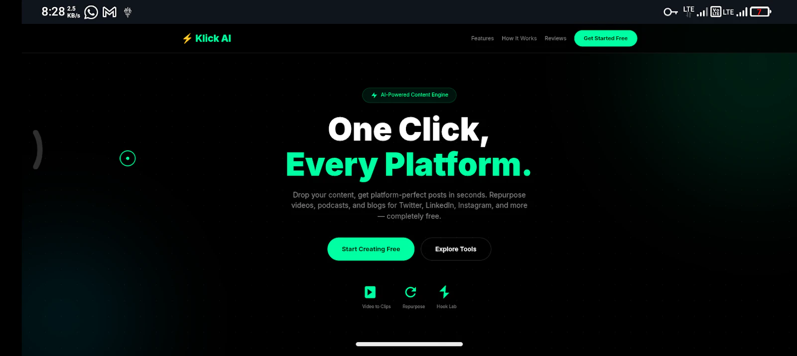 Klick Ai screenshot 1