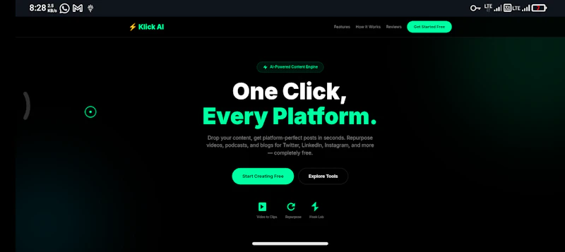 Klick Ai screenshot 1