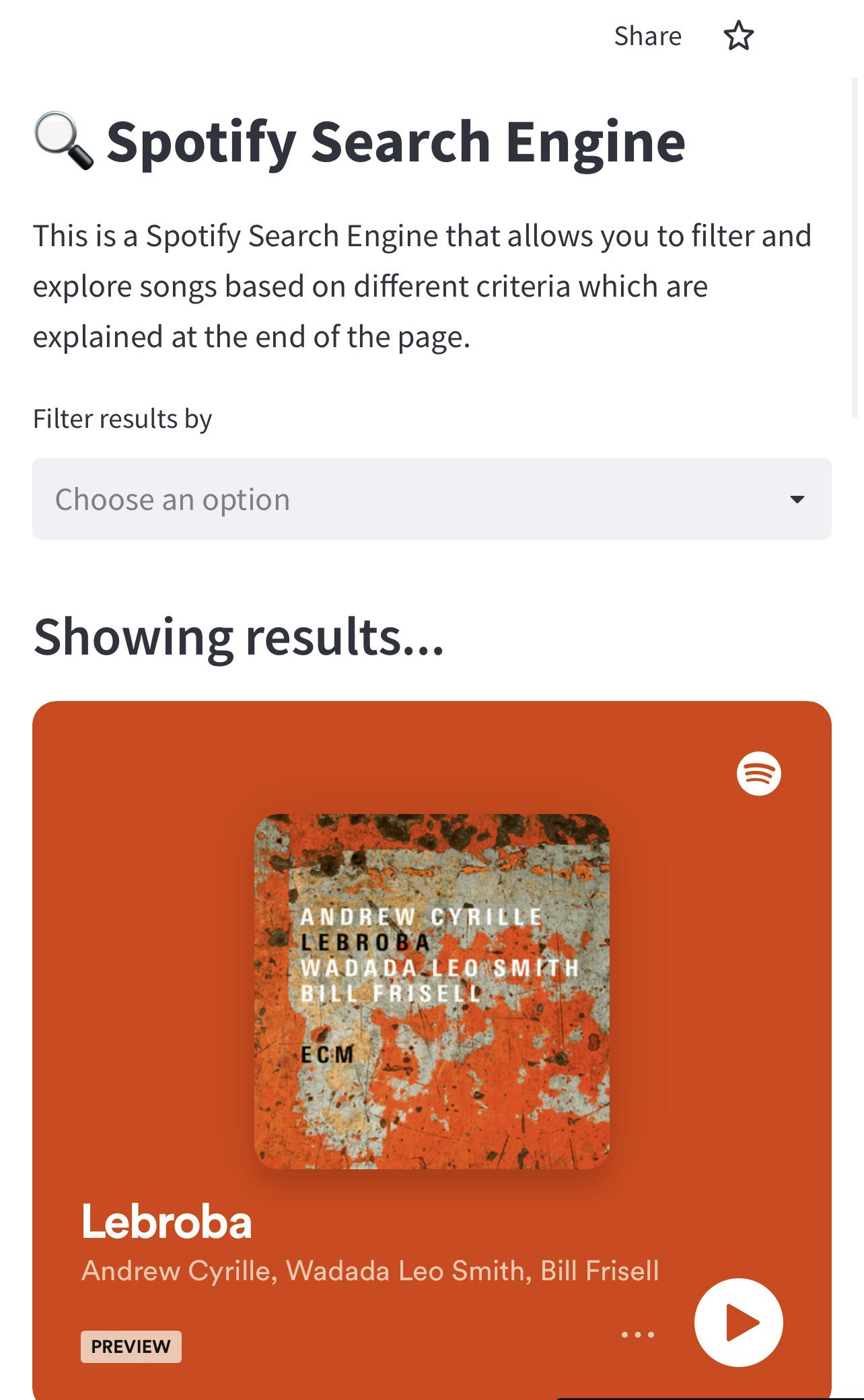 Mídia 1 de Mecanismo de pesquisa do Spotify - A nova experiência de pesquisa para expandir suas listas de reprodução.