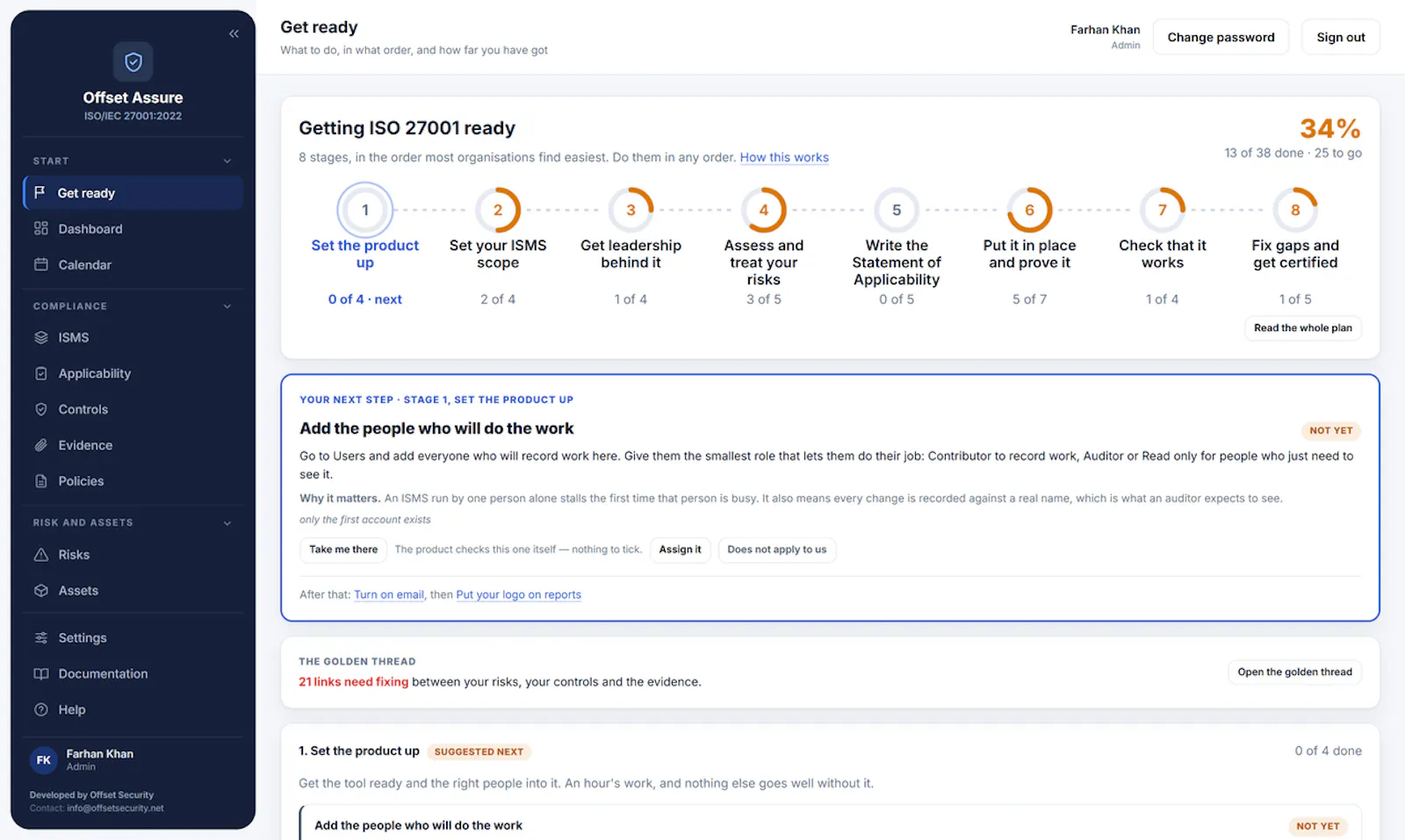 Offset Security Compliance Suite screenshot 1