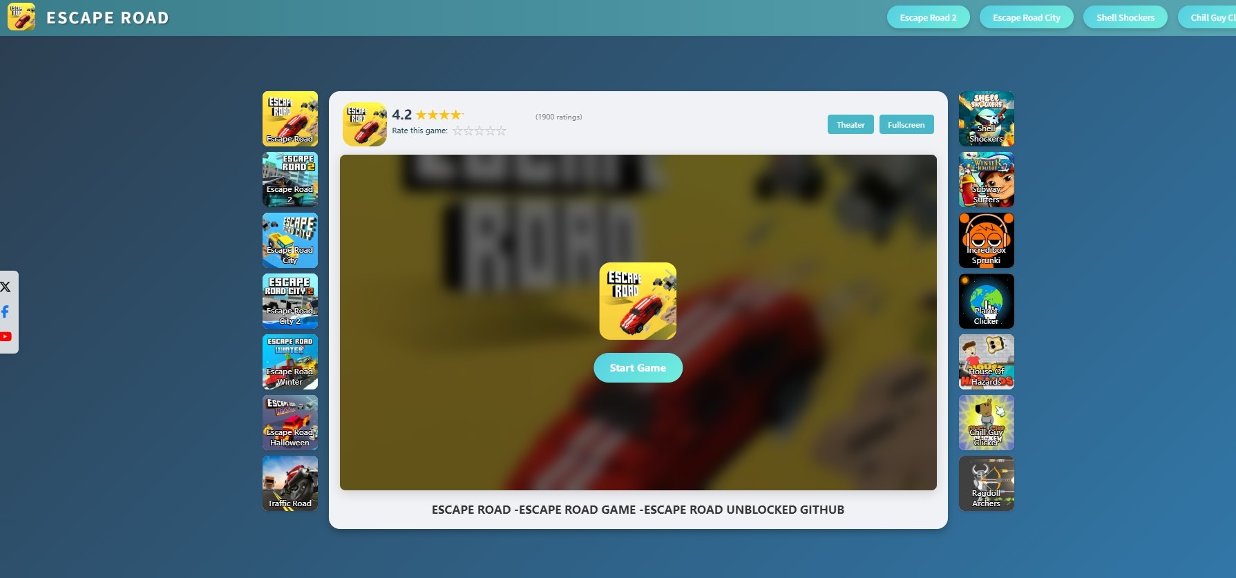 Escape Road online.com - Escape Road Game Medien 2