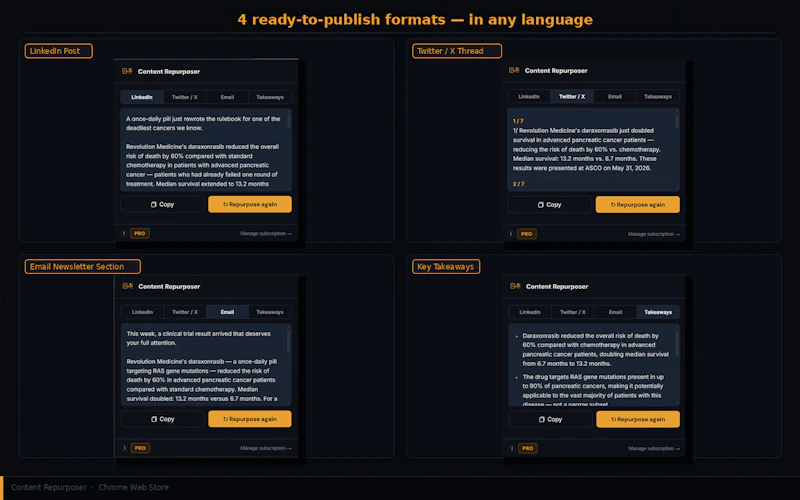 Content Repurposer screenshot 2