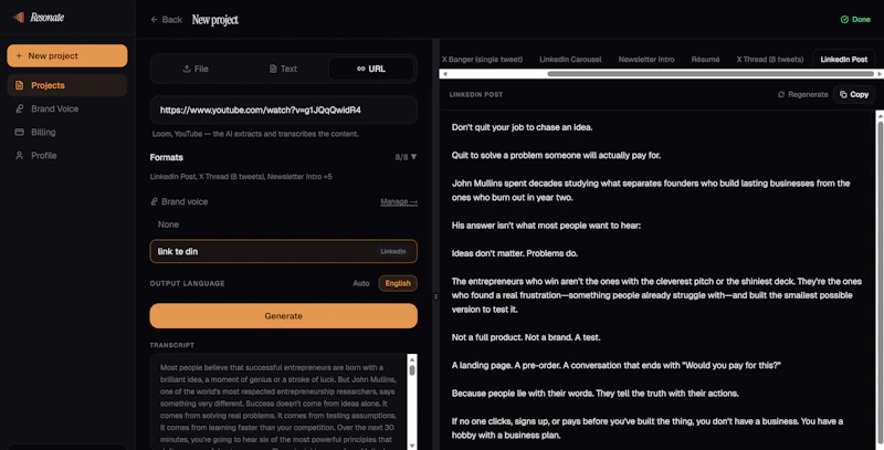 Resonate AI screenshot 3