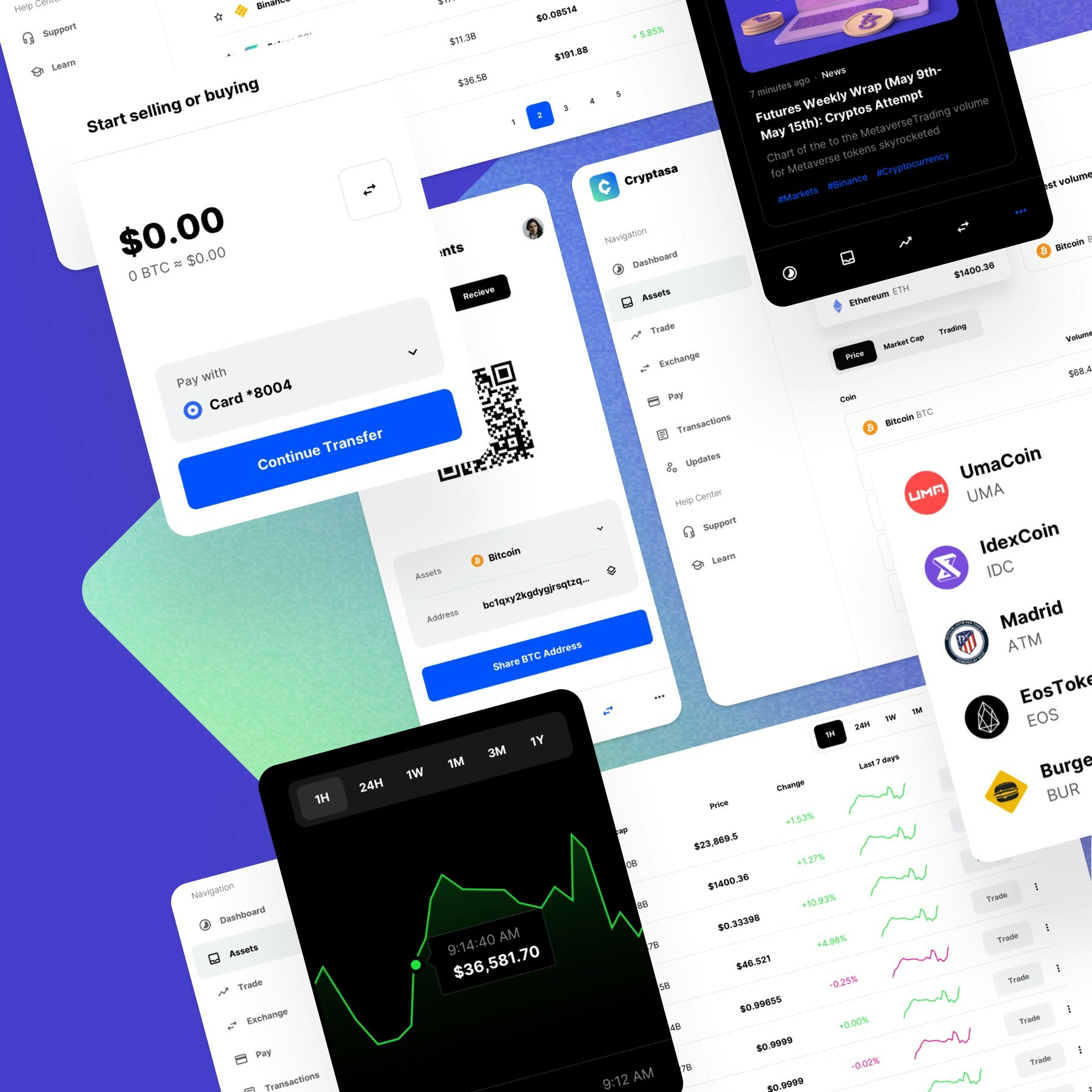 cryptasa - startups startups ui kit (crypto)