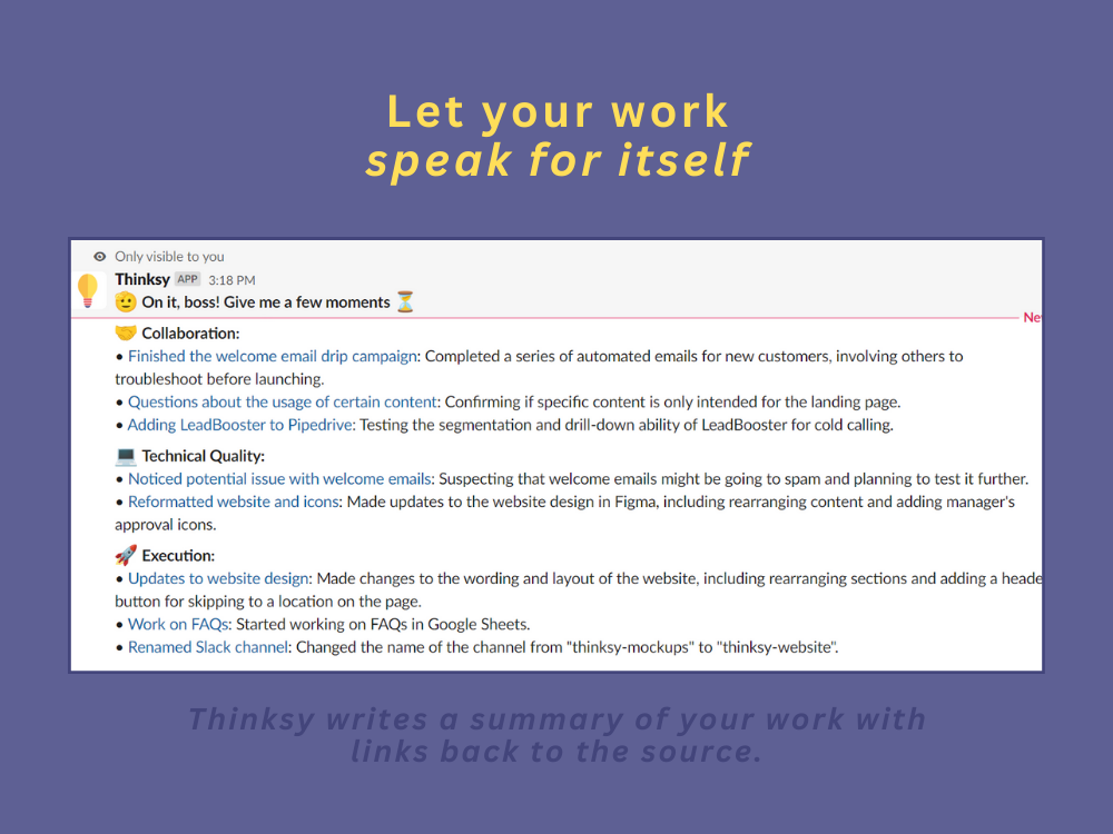 وسائط Thinksy - جعلت مراجعات الأداء سهلة 4