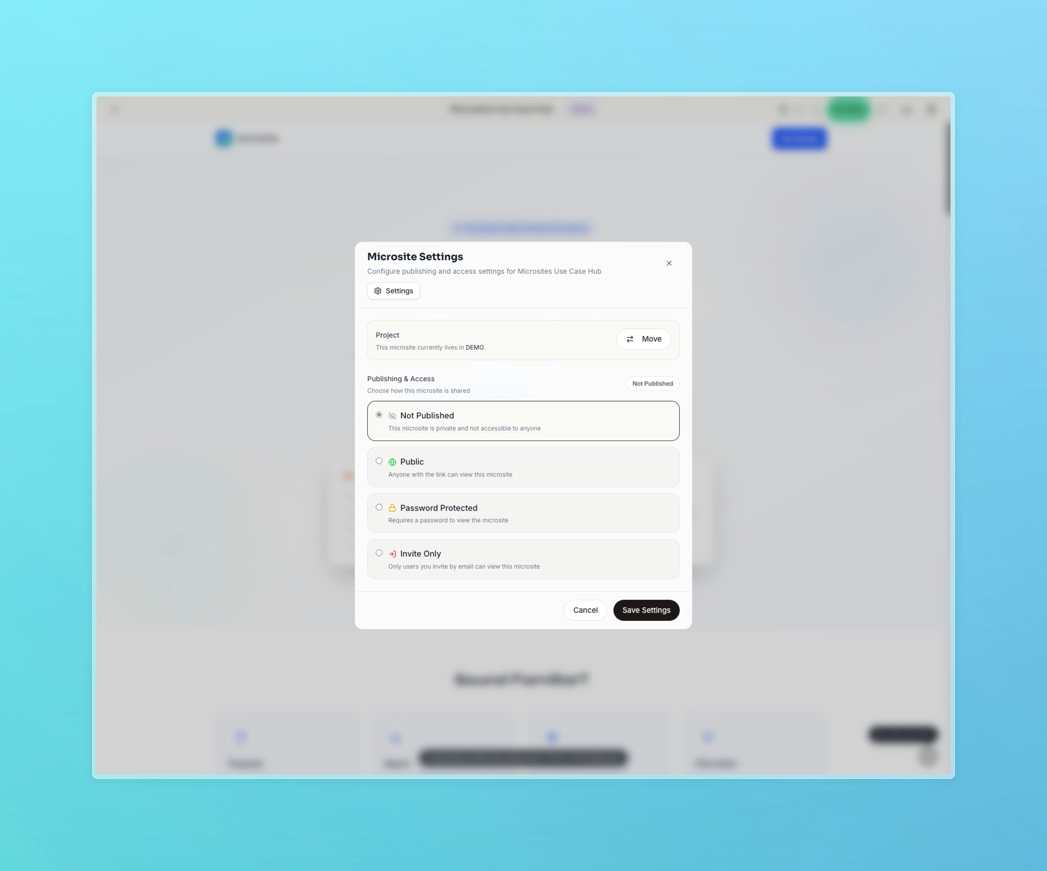 Microsites gallery image