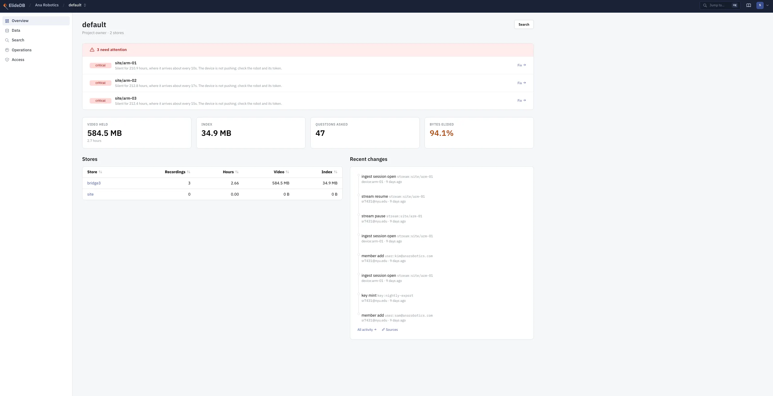 ElideDB. Database for Physical AI screenshot 3