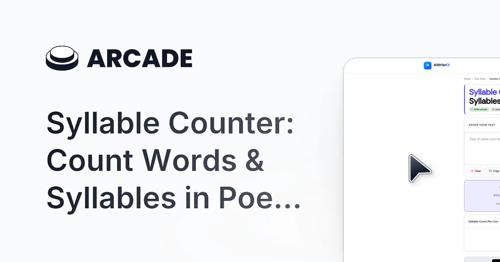 Instant Syllable Counter screenshot 1