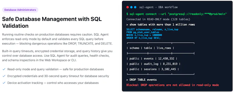SQL Agent screenshot 2