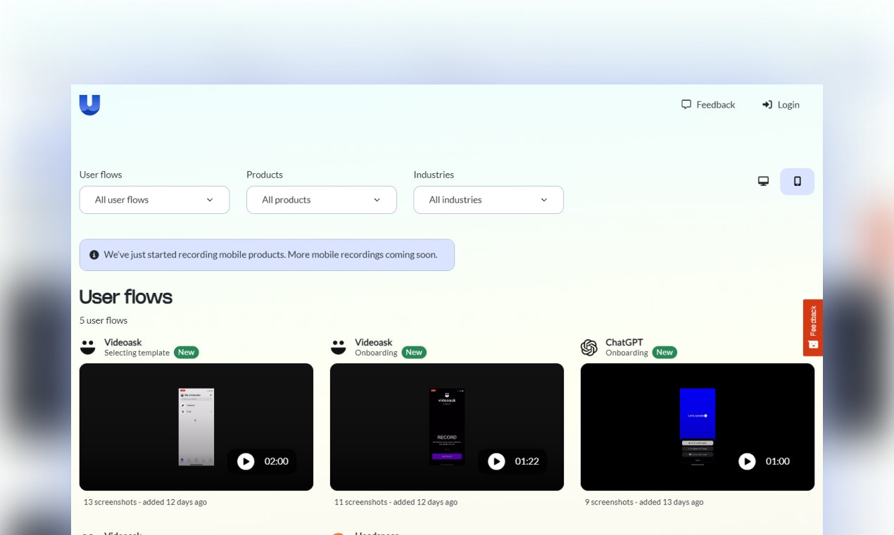 Userflows gallery image