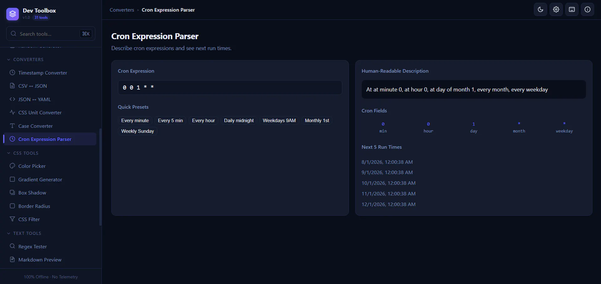 Offline Developer Toolbox gallery image