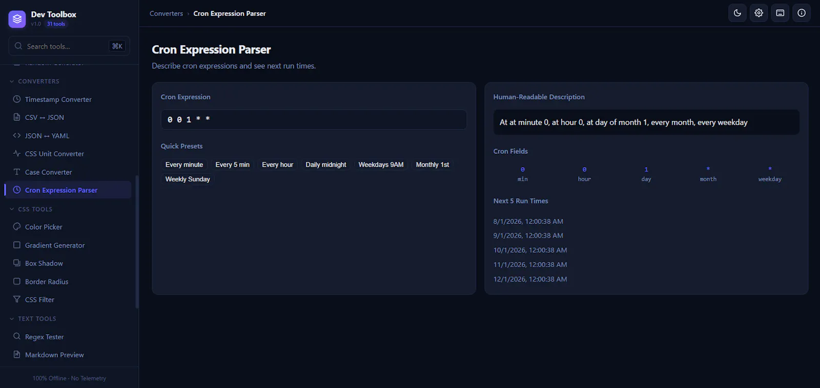 Offline Developer Toolbox screenshot 3