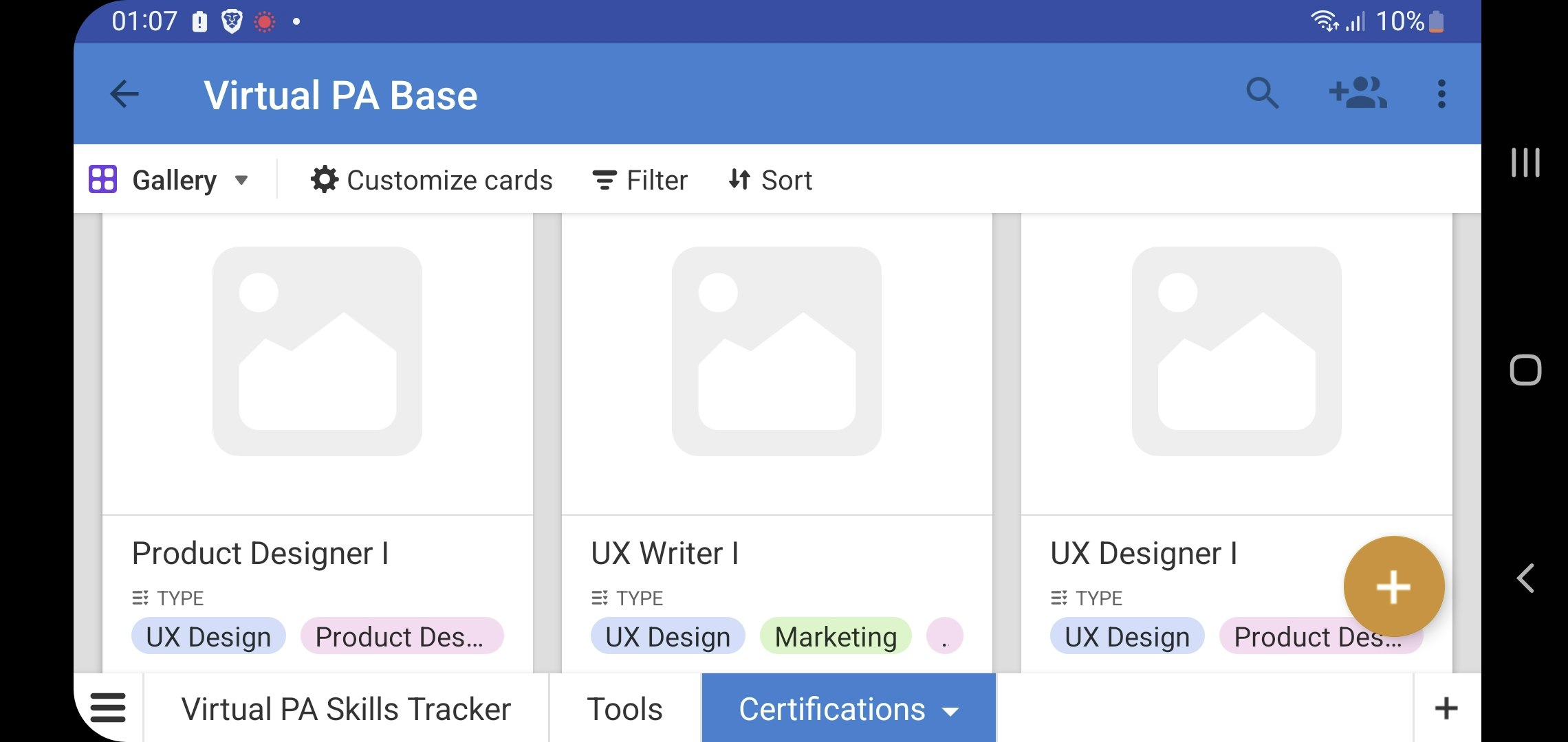 Virtual PA Skills Development Tracker - Track, update & progress skills, certifications & resource media 5
